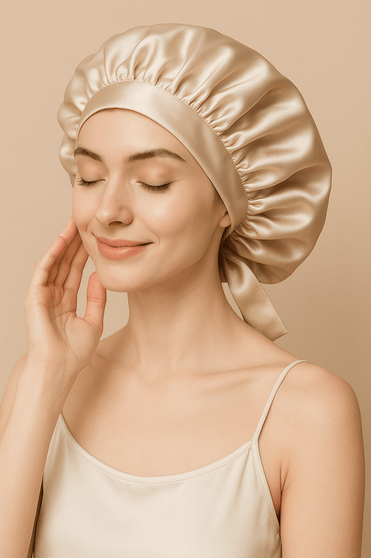 Bonnet en soie naturelle