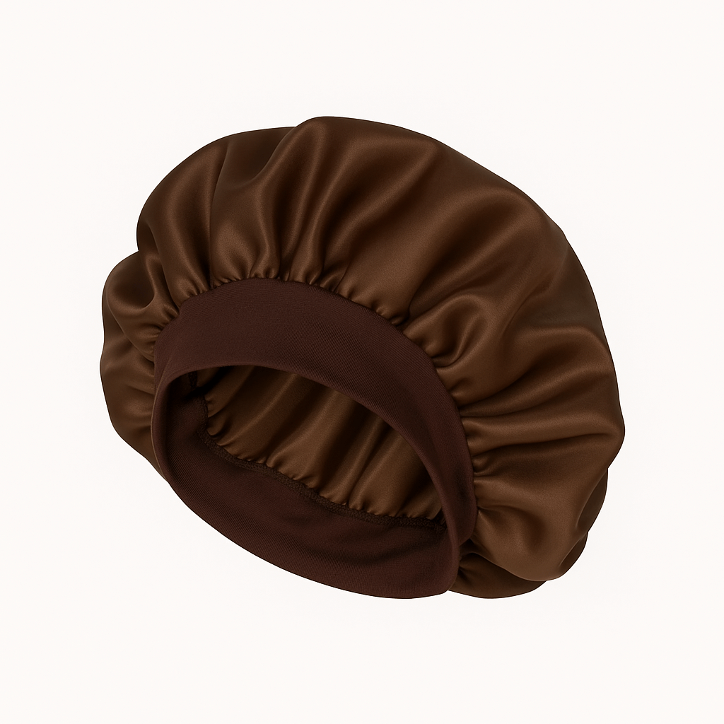 Bonnet en satin à bandeau