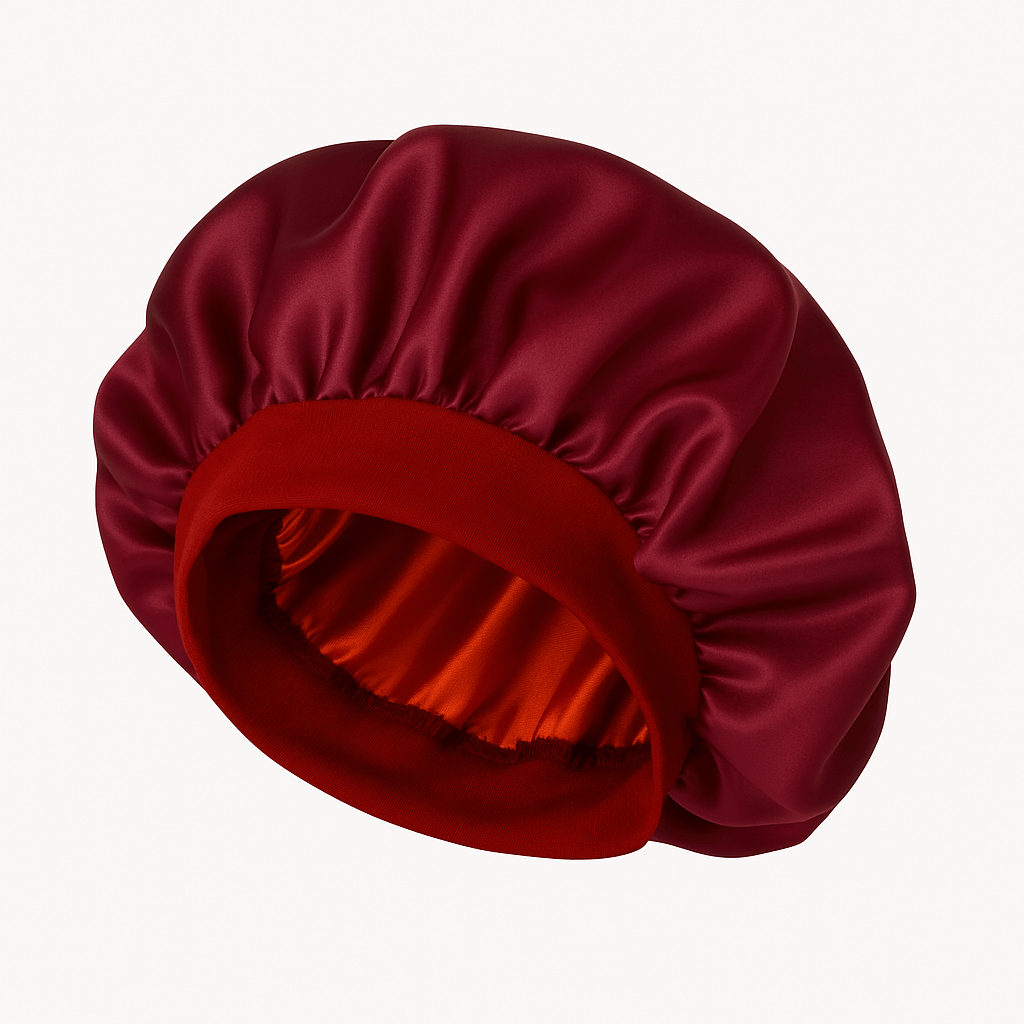 Bonnet en satin à bandeau