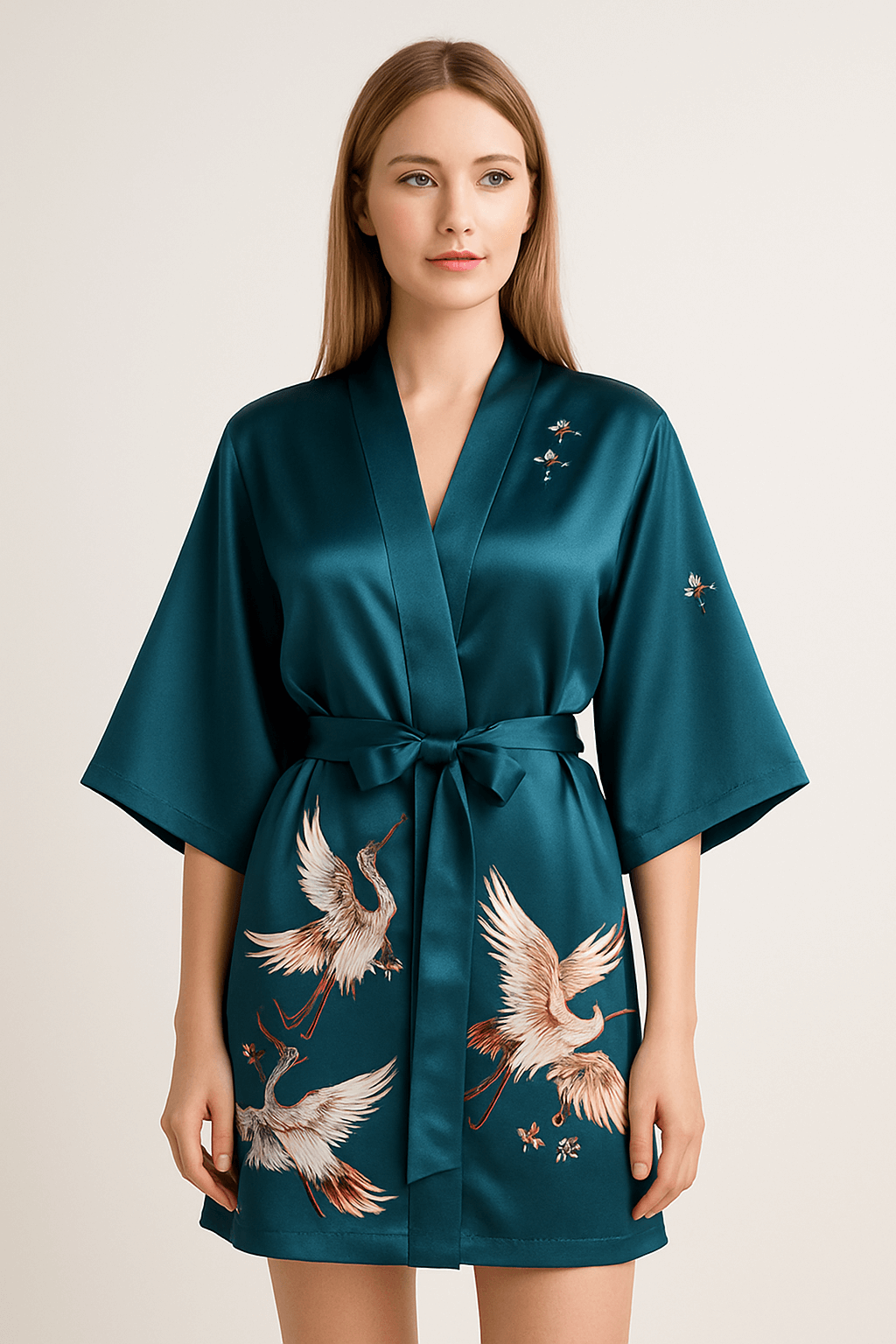 Kimono en satin - Okinawa