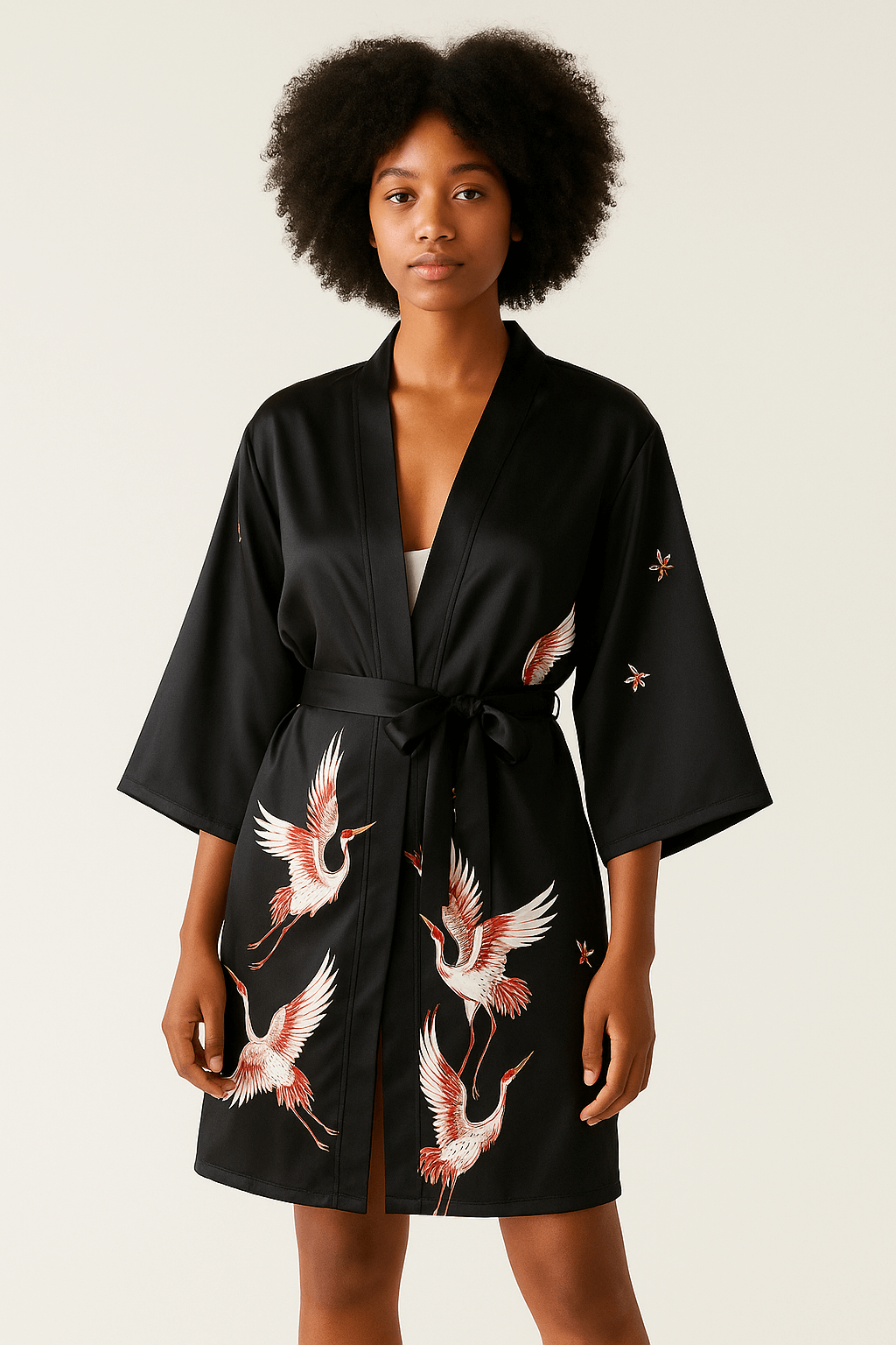 Kimono en satin - Okinawa